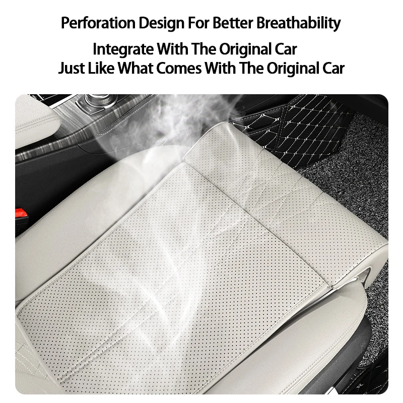 وسادة مقعد السيارة للفصول الأربعة وسادة مقعد عالمية من جلد البولي يوريثان مريحة للتنفس وتخفيف غطاء مقعد القيادة لمسافات طويلة