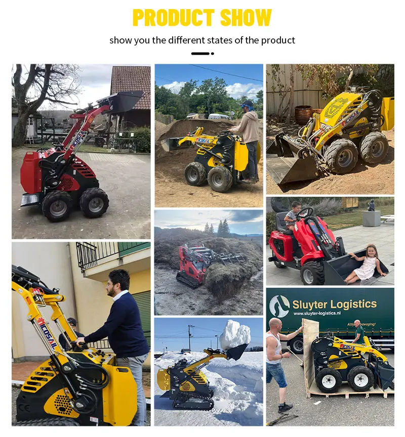 1000 kg Tragfähigkeit TS65 Raupenlader mit Kompaktfahrwerk, CE-zertifiziert, für den europäischen Markt – Detail 10
