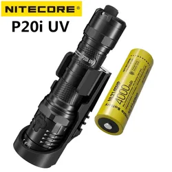 NITECORE P20i UV 1800 Lumens Self Defense LED Tactical Flashlight USB-C Rechargeable Dual Light Source Outdoor Hunting Torch