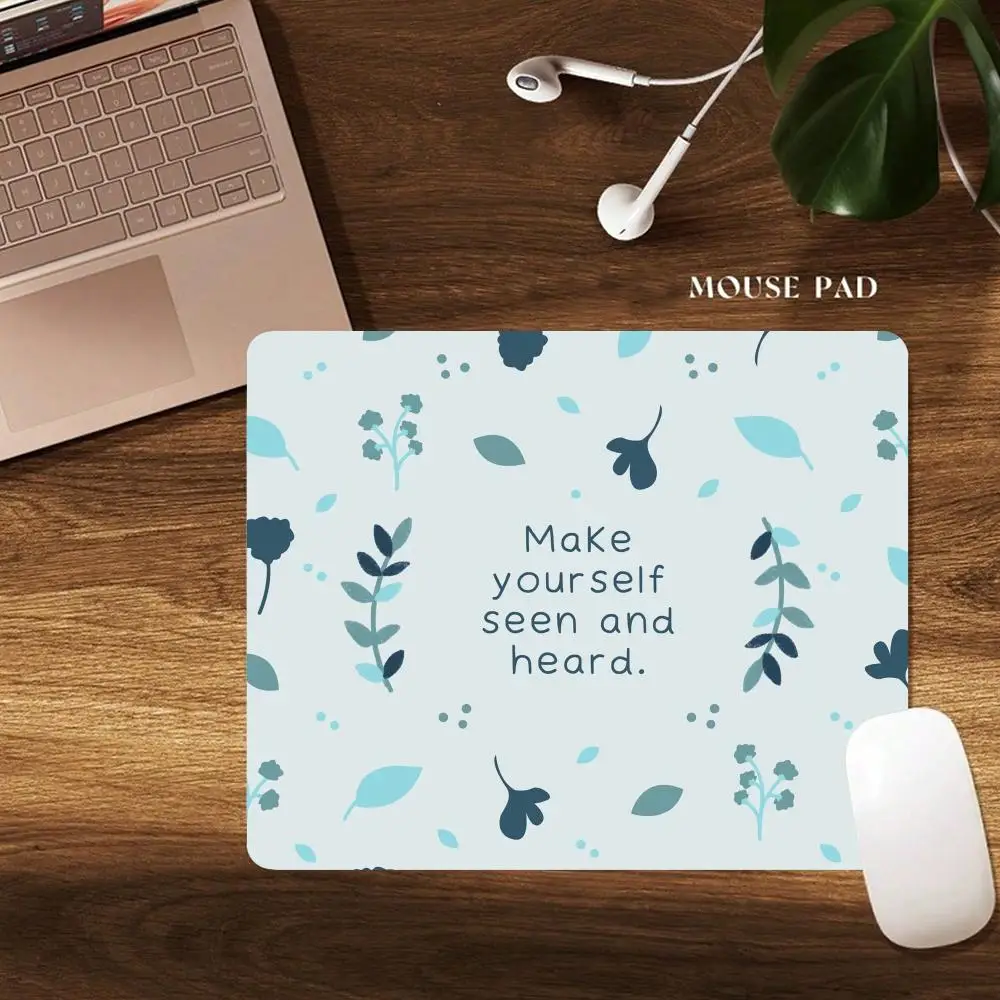 

Simple illustration art design small-sized Mouse Pad Desk Mat game mat pc accessories office pad rubber anti-slip water-washable