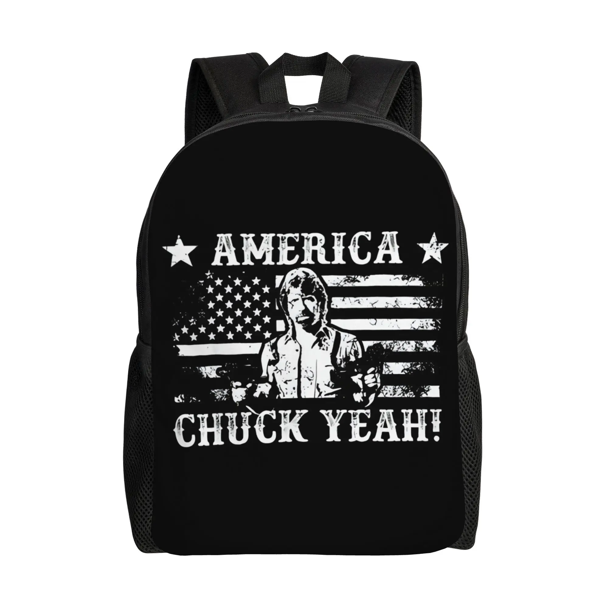 

Back to school season Cool Chuck Norris America Chuck Yeah Knapsack Chuck Norris Female Rucksack Backpack