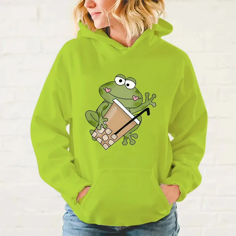y2k hoodies New Fashion Autumn And Winter Sweatshirts Frog Funny Hoodies Personalized Sweater For Women Men