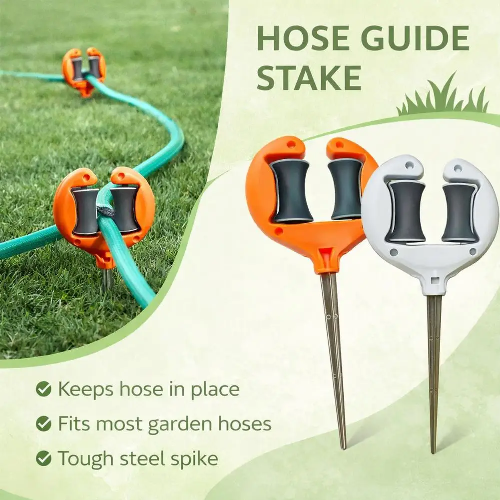 ABS Garden Hose Guide Nail Water Pipe Positioning Holding Roller Yard Lawn Irrigation Hose Spike Garding Irrigation Accessories
