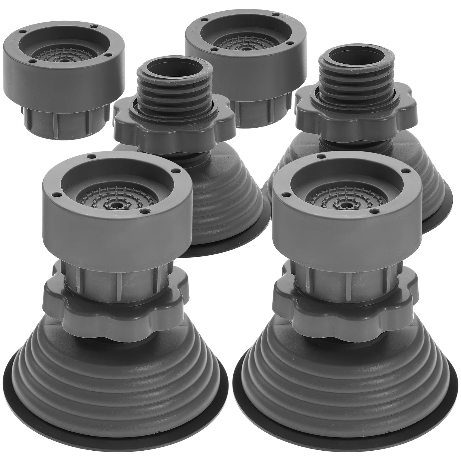 

4Pcs Washing Machine Foot Pads Height Adjustable Anti Slip Anti Vibration Absorb Shock Washer Dryer Floor Protector