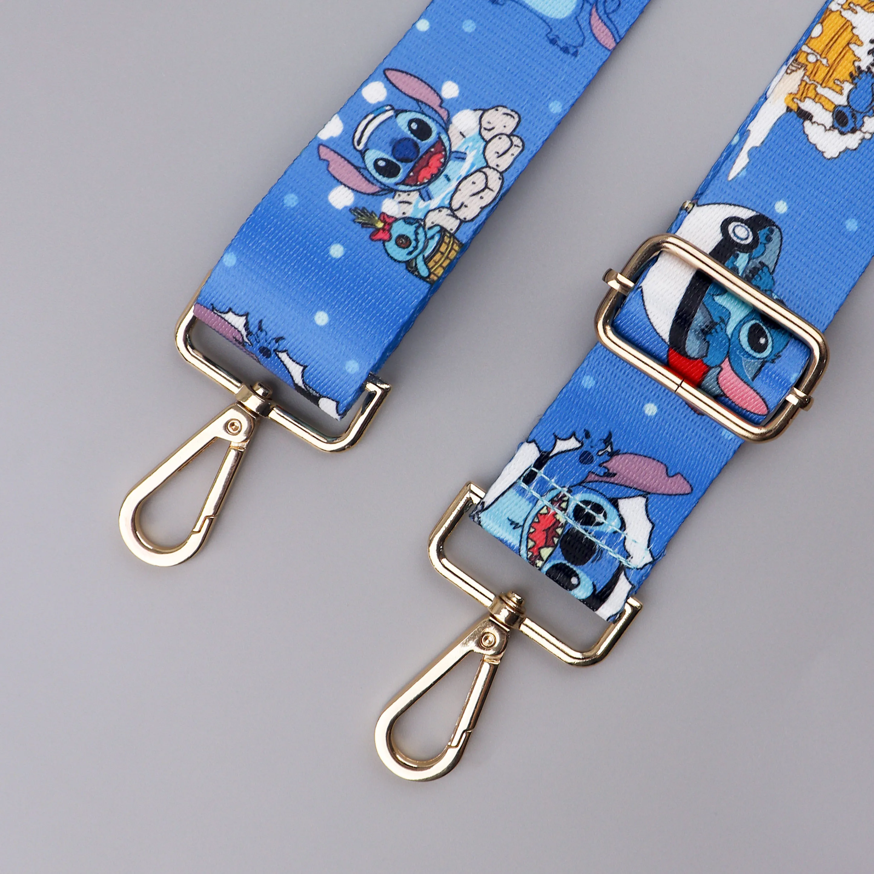 Cartoon Monster Stitch Nylon Shoulder Bag Strap Adjustable Women Handbag Strap Metal Buckle Soft Strap Shoulder Bag Accessories