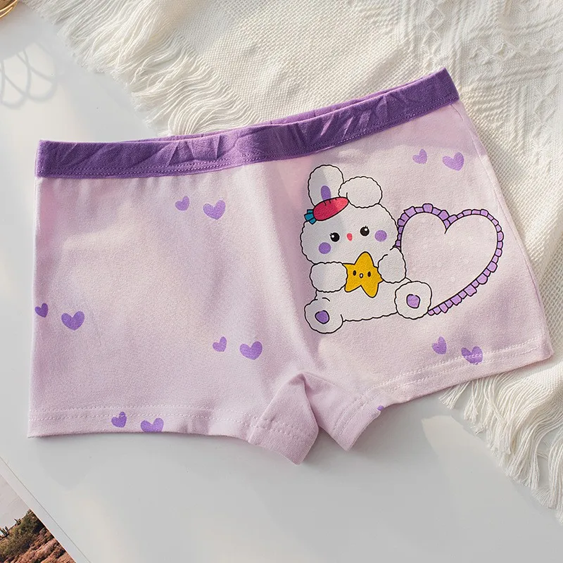 4 Stück weiche, antibakterielle Baumwoll-Slips für Kinder und Mädchen, Höschen mit Erdbeer-Print, atmungsaktive Unterwäsche für Kinder von 3–16 Jahren – Detail 3