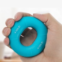 20-80LB Silicone Gripper Ring Adjustable Hand Gripping Ring Antiskid Round Wrist Gripper Carpal Expander Muscle Workout Gear