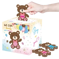 Oh Baby Gender Disclosure Baby Uncover Team Boy Team Girl Game Card Baby Shower Vote Box Party Decoration Supplies