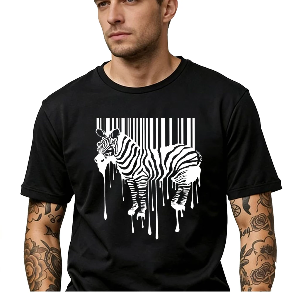 Cool Zebra Iron On Transfer For Clothing White Black Stickers On Clothes DIY T-Shirt Applique Thermal Sticker Decals For Clothes