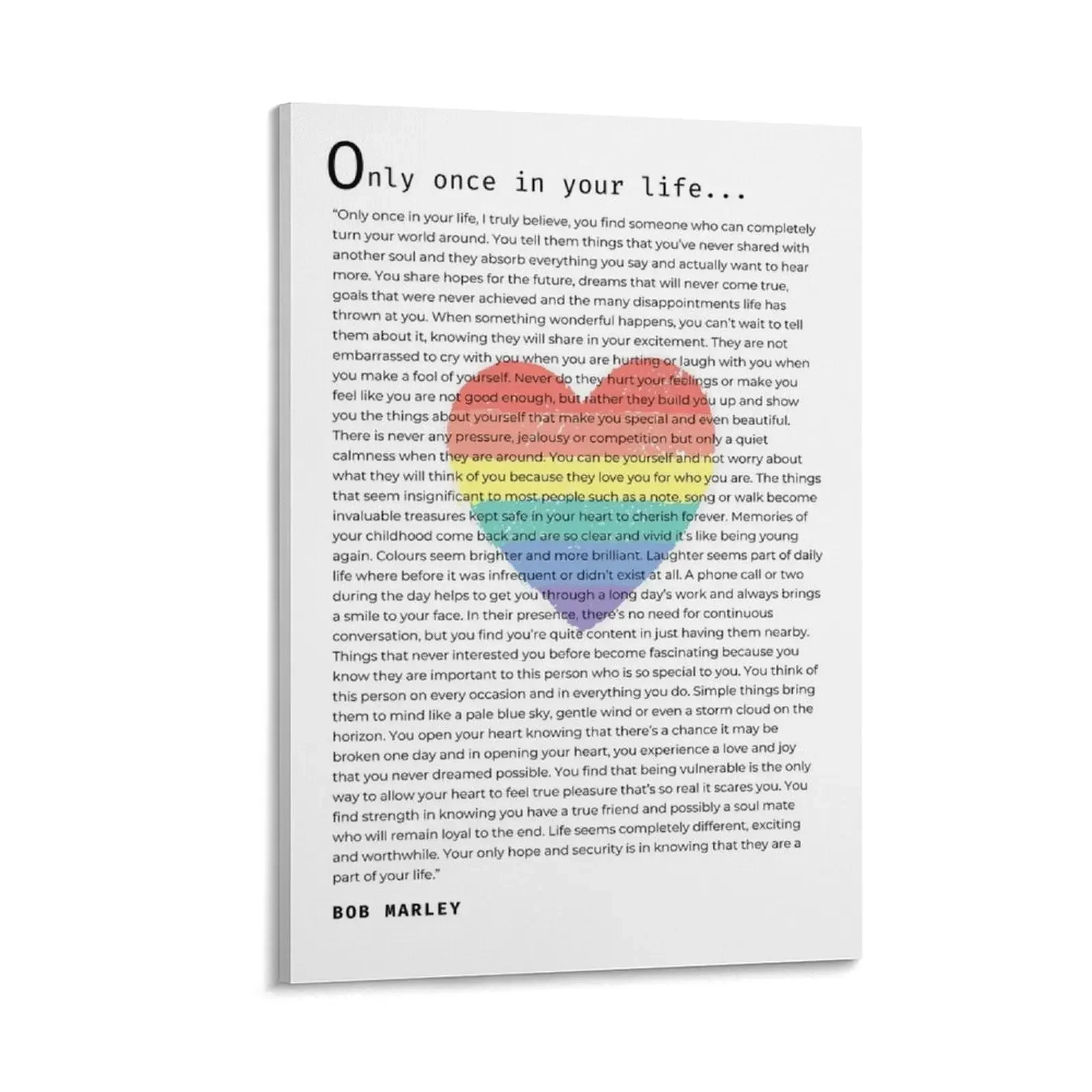 

Bob Marley love quote Canvas Painting wall decoration art mural decoration for the room decorative picture for living room
