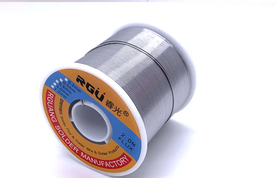 Solder Wire no Clean Rosin Core Tin Solder Wire Roll Soldering Welding Flux 1.5-2.0% Iron Wire Reel 200g/500g 0.8/1/1.2mm