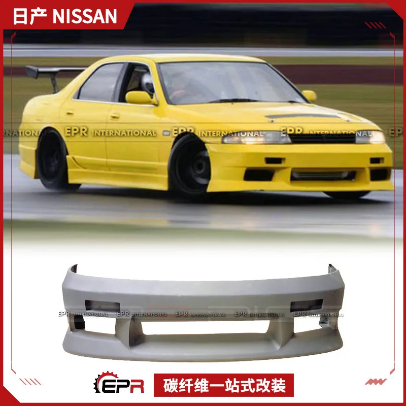 

Для Nissan R33 GTS 2-дверный передний бампер из полимерного волокна MS, передний бампер, передняя поверхность
