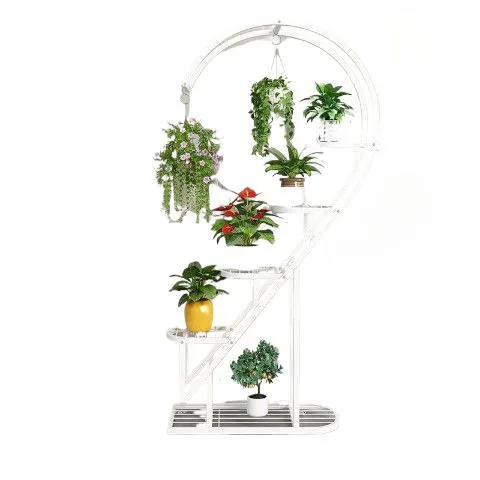 

outdoor wrought iron flower stand, indoor living room floor-to-ceiling multi-layer balcony pot hanger