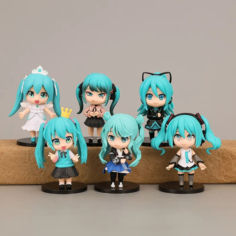 Nieuwe Hatsune Miku Q Versie Serie Cinnamoroll Piapro Eerste generatie Blind Box kid Speelgoed Collectie Verjaardagscadeau