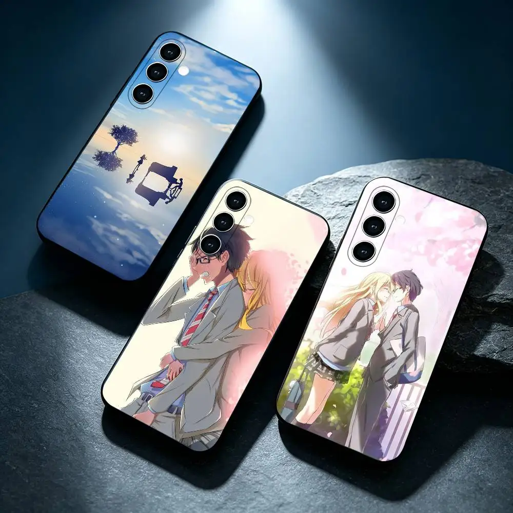 Your Lie In A-April Fashion Phone Case coque Cover For Samsung Galaxy A12 22,32,52,53,71,73, Note9,10,20 Ultra