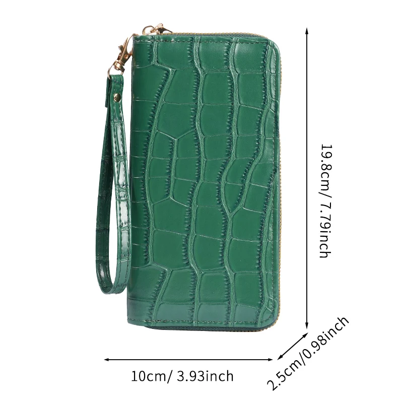New ladies purse long Korean fashion single zipper multi-card student wallet mobile phone bag handbags