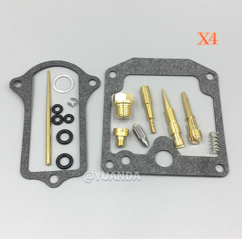 4 Sets For SUZUKI GS750 1977 1978 1979 GS 750 Motorcycle fuel system gasket sealing ring injection Parts Carburetor Repair Kits