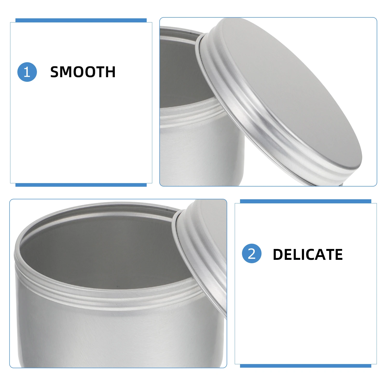 

5pcs C Jars Tins Storage Empty Tea Party Tins Box Christmas Party Craft ganizing Beads Coins Cosmetics Gifts