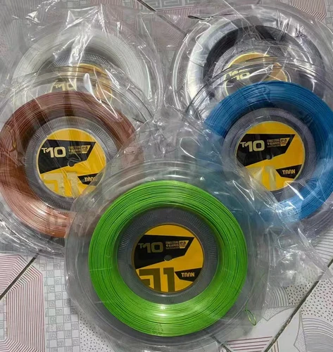 Imagen 2 del producto TAAN t10 1,25mm 200M estructura cilíndrica de fibra de nailon de alto polímero cuerda dura de poliéster para raqueta de tenis
