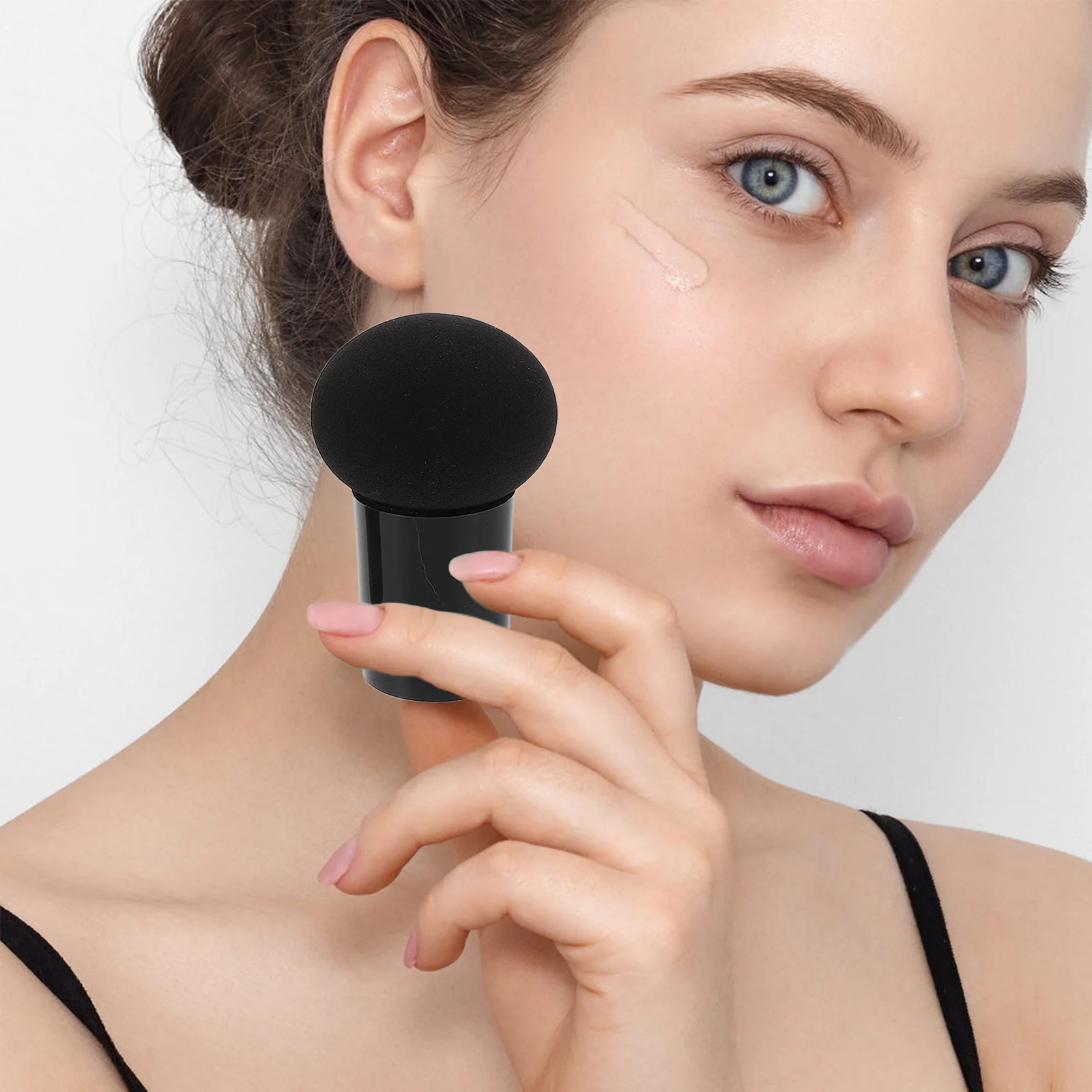 2Pcs Makeup Puff Soft Pads for Powder Liquid Foundation Blush Concealer Highlighter Daily Use Face Makeup Tool Portable