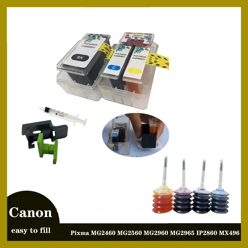 For PG-645 XL PG-645XL PG 645 PG645 Smart Ink Cartridges Pixma MG2460 MG2560 MG2960 MG2965 MG2400 MG2580 Printer