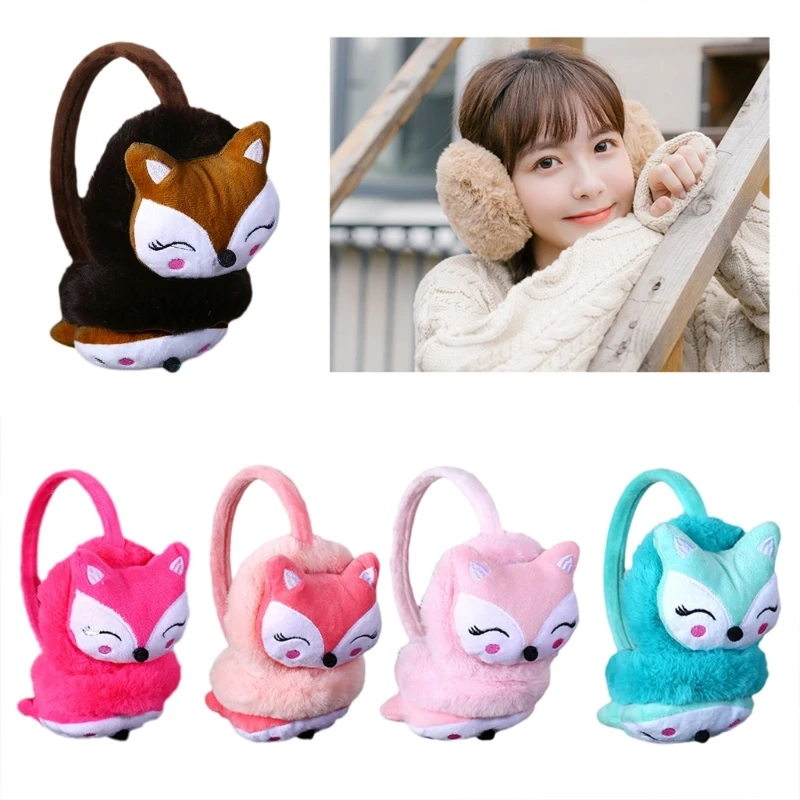 Winter Earmuffs For Girls Fox Women Kid Cute Earmuffs Ear Muffs Kids Lovely Ear Muff Warmer Lovely Warm Ear Muffs