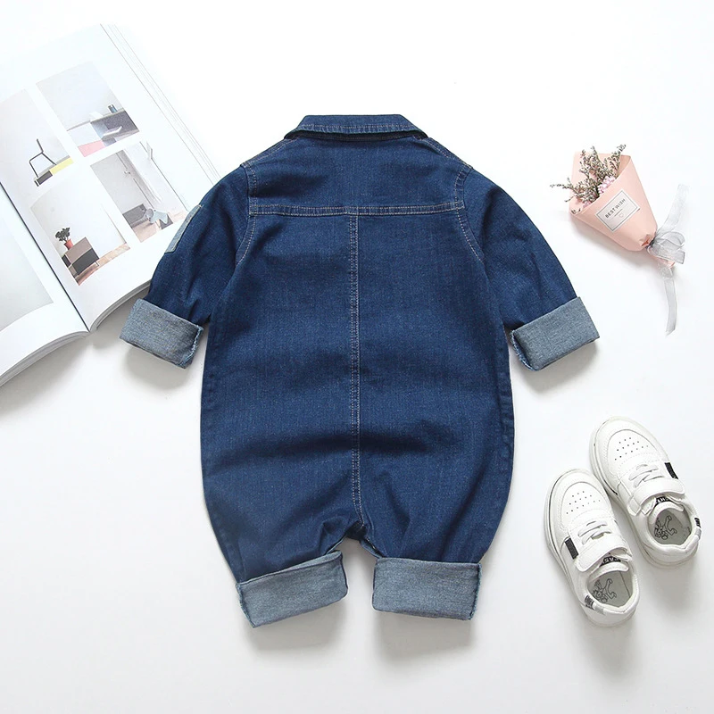 IENENS Kids Baby Boy Jumper Girls Clothes Pants Denim Long Jeans Overalls Toddler Infant Jumpsuits Newborn Clothing Tracksuits