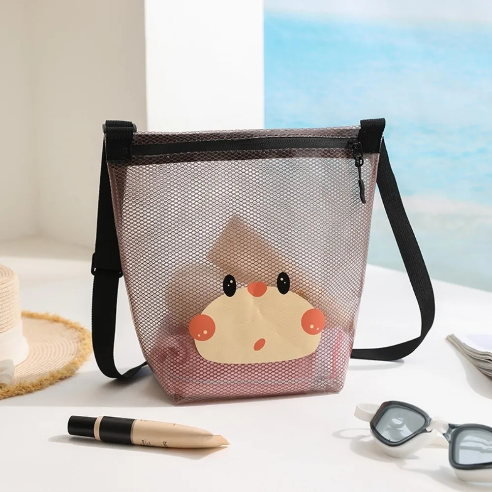 Sac de maquillage transparent imperméable portable, sac de rangement en PVC imperméable à bandoulière, grande capacité, sac de sport, de natation, de voyage