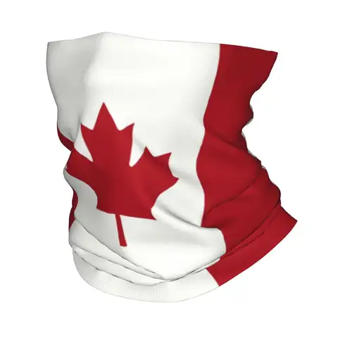 कस्टम कनाडा का झंडा शीतकालीन हेडबैंड गर्दन गरम पुरुष महिला स्की साइकलिंग ट्यूब स्कार्फ देशभक्ति चेहरा बंदना गैटर 6 best sales gaiters - №3