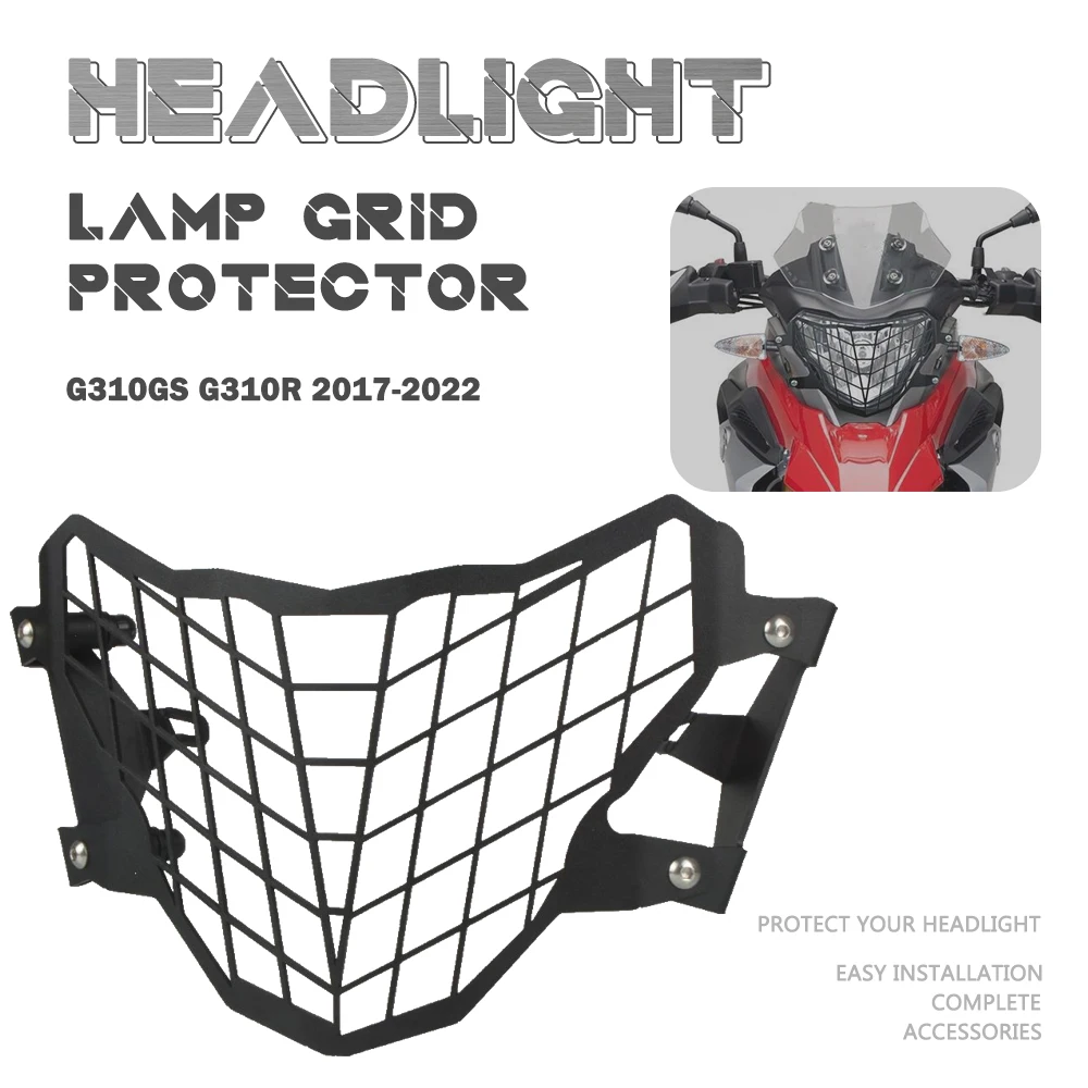 

Motorcycle Grille Headlight Guard Lamp Cover Head light Protector For BMW G310GS G310R G310 GS R G 310 R GS 2017- 2021 2020 2019