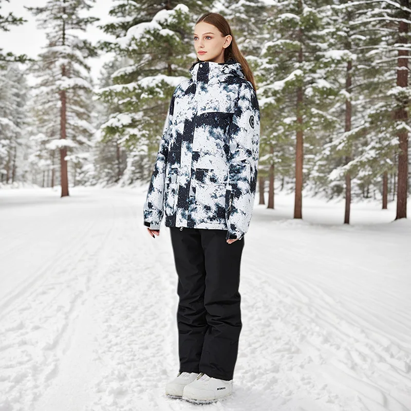 

Loose Snow Clothes Women Waterproof Breathable Single Double Board Winter Suits Man Warm Windproof Snowboard Wear Jackets Pants