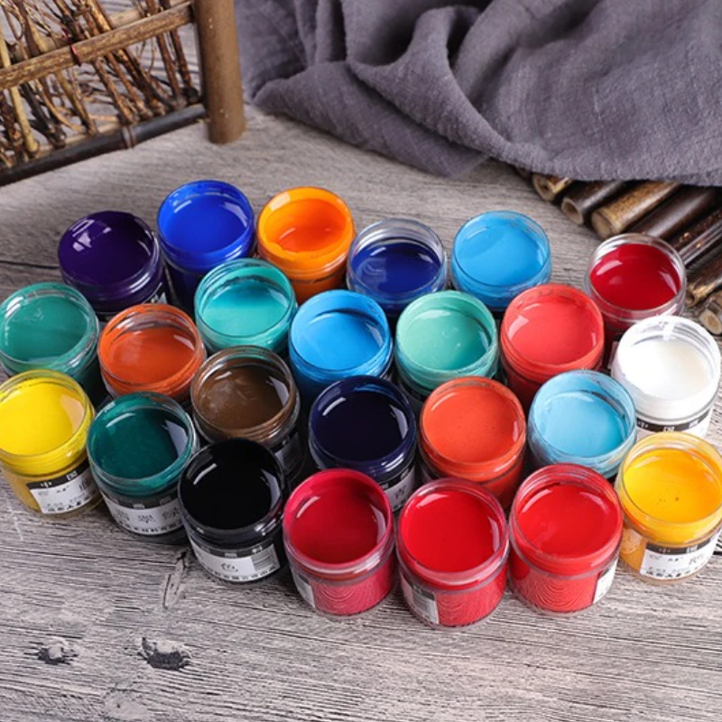 

12/18/24-цветный набор пигментов для китайской живописи, готовый к открыти в бутылке, тонкий кисть и создание китайской живописи от руки