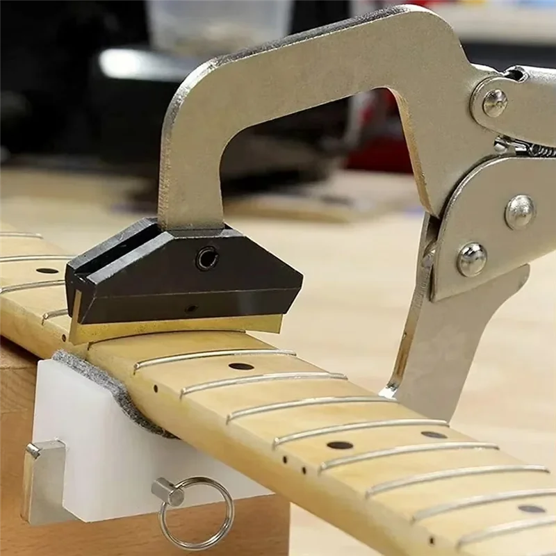 

A99I-Fingerboard Handheld Fret Press Insert Tool Fret Press Guitars Repair Fretting Tools