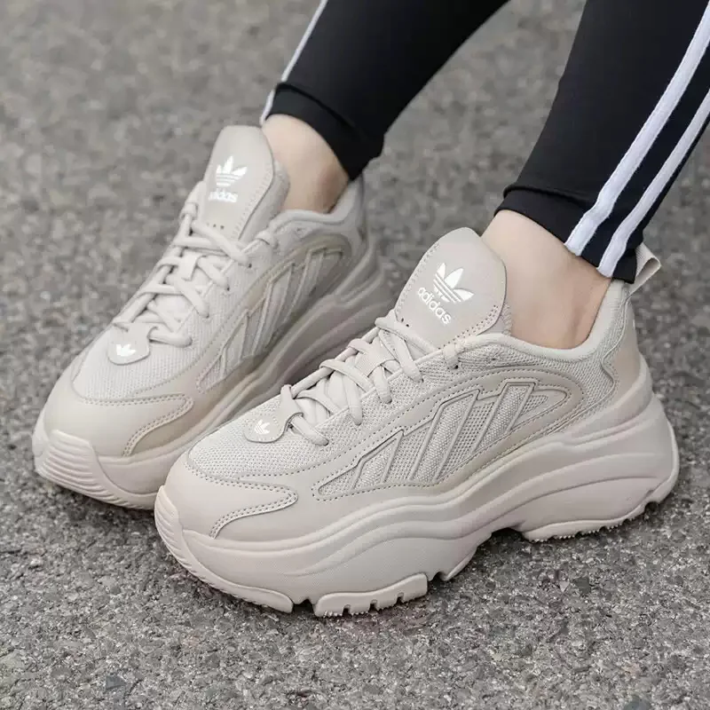 Adidas Clover Women's Shoes - Summer New Style Casual Sports Shoes with Thick Soles, Old Man Shoes, Running Shoes IG6050