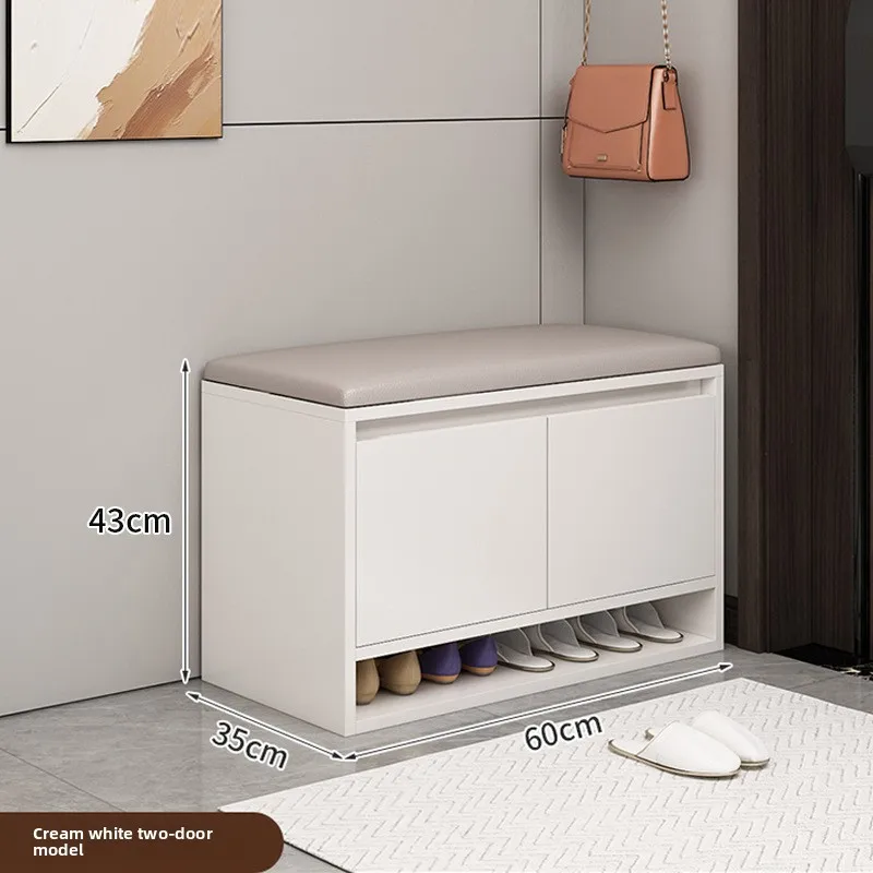 New Model Household Goods Shoe Changing Stool, Seat Stool Integrated Low Cabinet, Dust-proof Storage, Small Shoe Cabinet