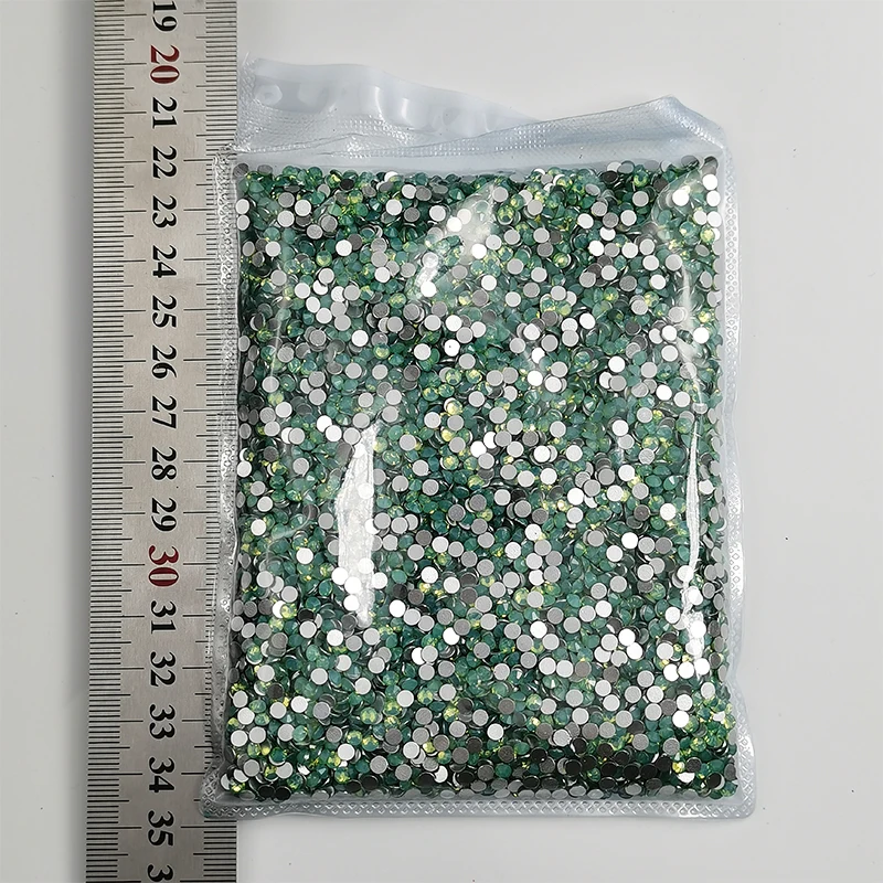 Wholesale Bulk Package 100 Gross White Pink Green Opal Flatback Glass Rhinestones Non HotFix Crystal Stones Nail Art Decoration