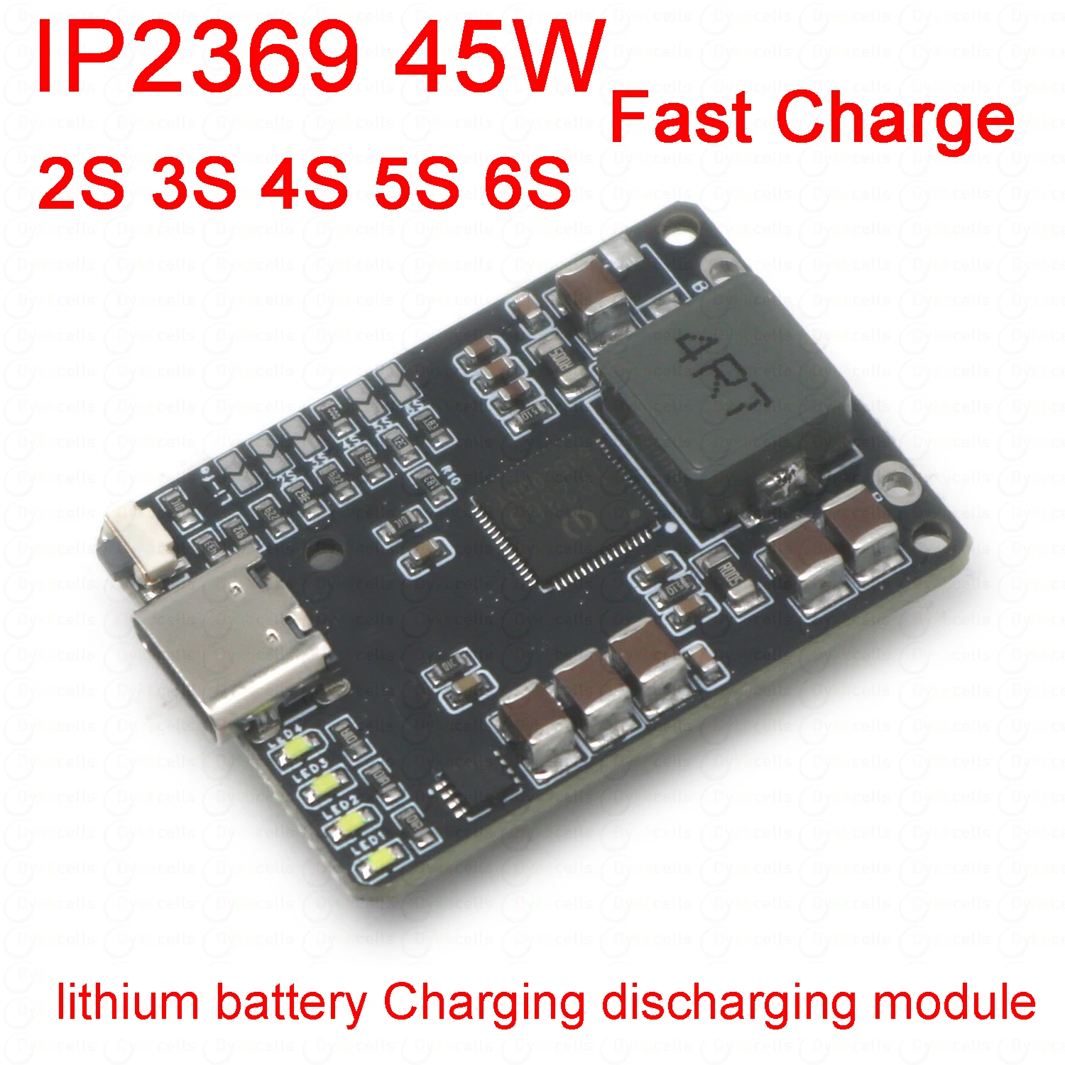 IP2369 45W 2S~6S Lithium Battery Charging Discharging BMS 3S 4S 5S Li-ion/LiFePO4 Batteries Charger for Power Banks Drone Charge