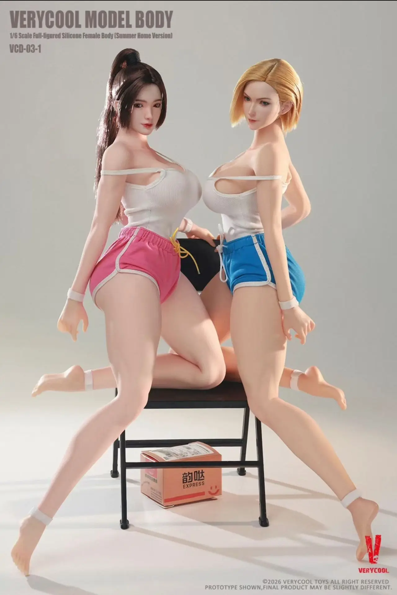 [In Stock] VERYCOOL MODEL 1/6 VCD-03-1 Female Seamless Makeup Figure, 12 Inches 26 Cm, Summer Collection