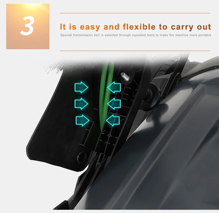 Подметальная машина для пола Walk Behind Hand Push Floor Sweeper Индивидуальная палочка для чистки ковров Новое состояние Ресторан Industries Park Lot