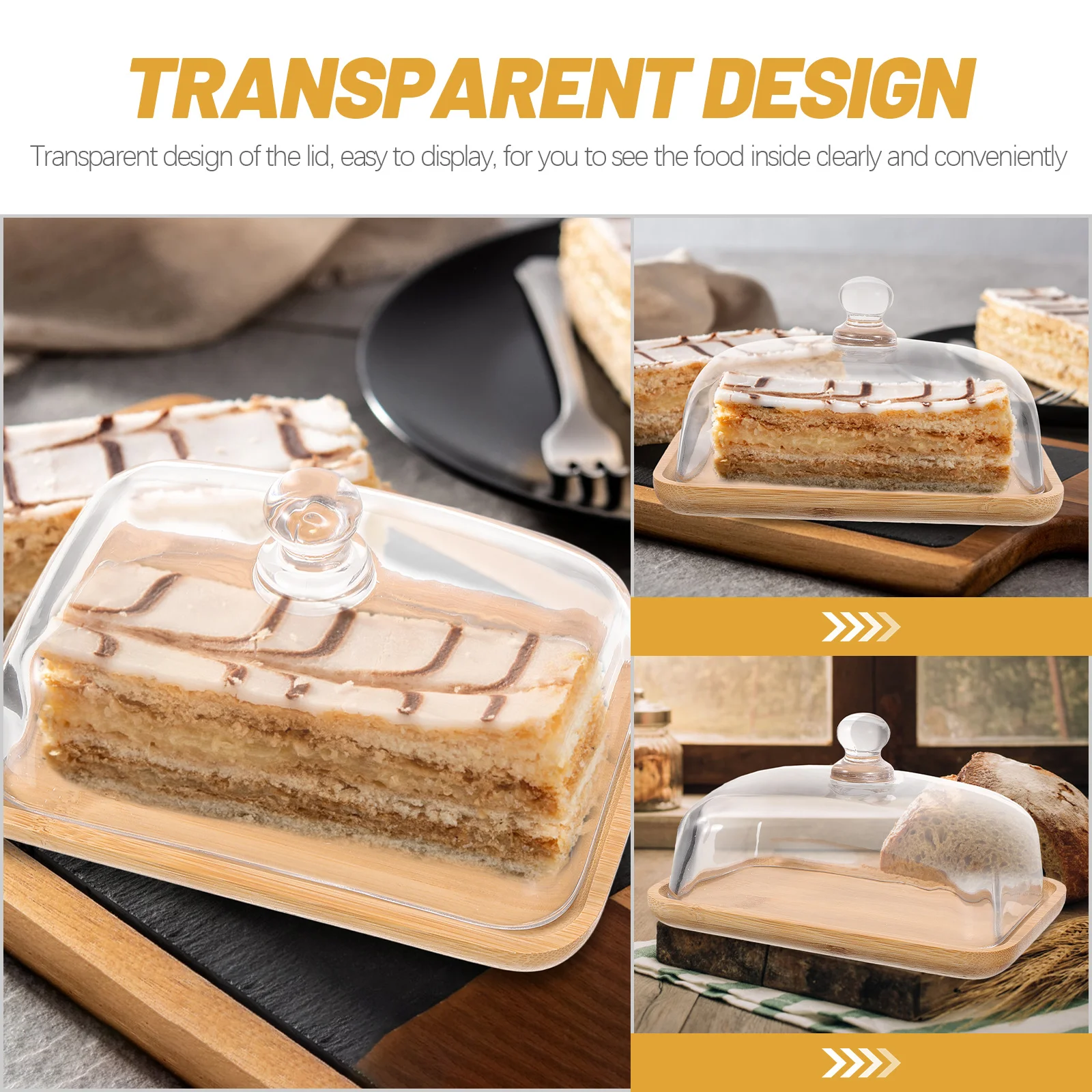 

Cake Display Stand Cake Stand With Dome Cover Transparent Cupcake Holder For Dessert Snack Storage Birthday Wedding Party