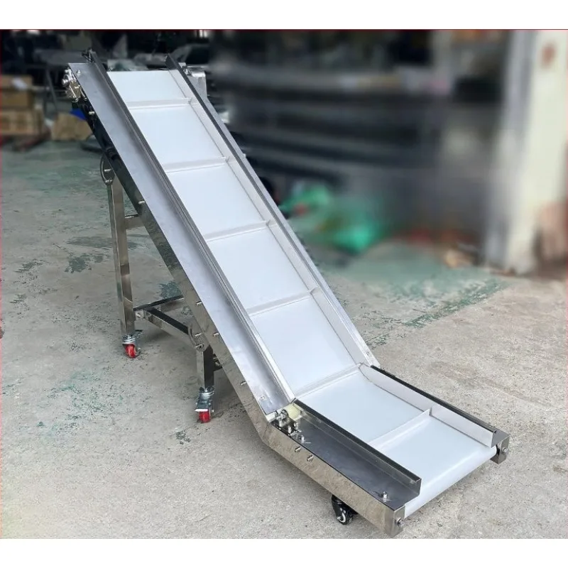 Customized Stainless Steel Food Climbing Conveyor Small Tea Elevator Particle Powder Conveyor Belt Assembly Line