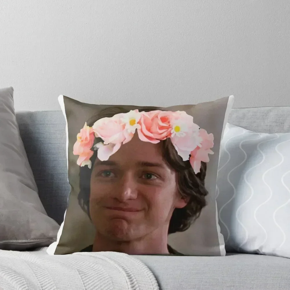 

James McAvoy Flower Crown Throw Pillow Plaid Sofa ornamental pillows Elastic Cover For Sofa luxury sofa pillows pillow