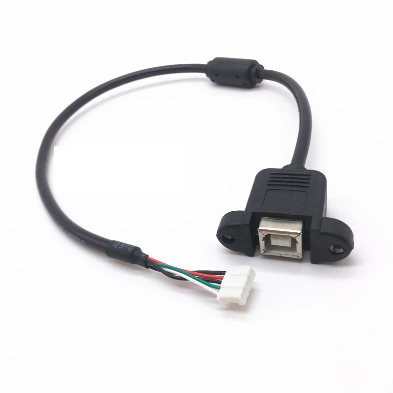 USB Print B female to PH2.0 Terminal 5pin with Mount print female PH2.0/5pin print port motherboard cablet For Motherboard 0.35m