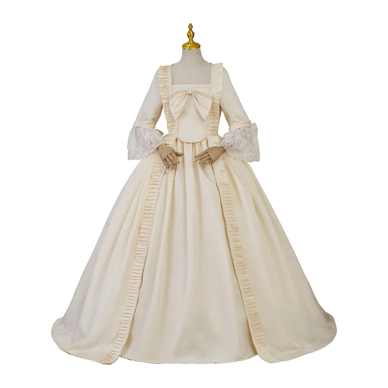 

Medieval Victorian Queen Charlotte Cosplay Costume Regency Era Rococo Renaissance Vintage Ball Gown