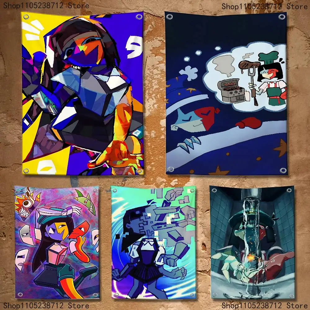 

E-Ena Graphic Aesthetic Rain Rock Flag Tapestry Banner For Bedroom Outdoor Living Room Restaurant Bar Wall Decor Party