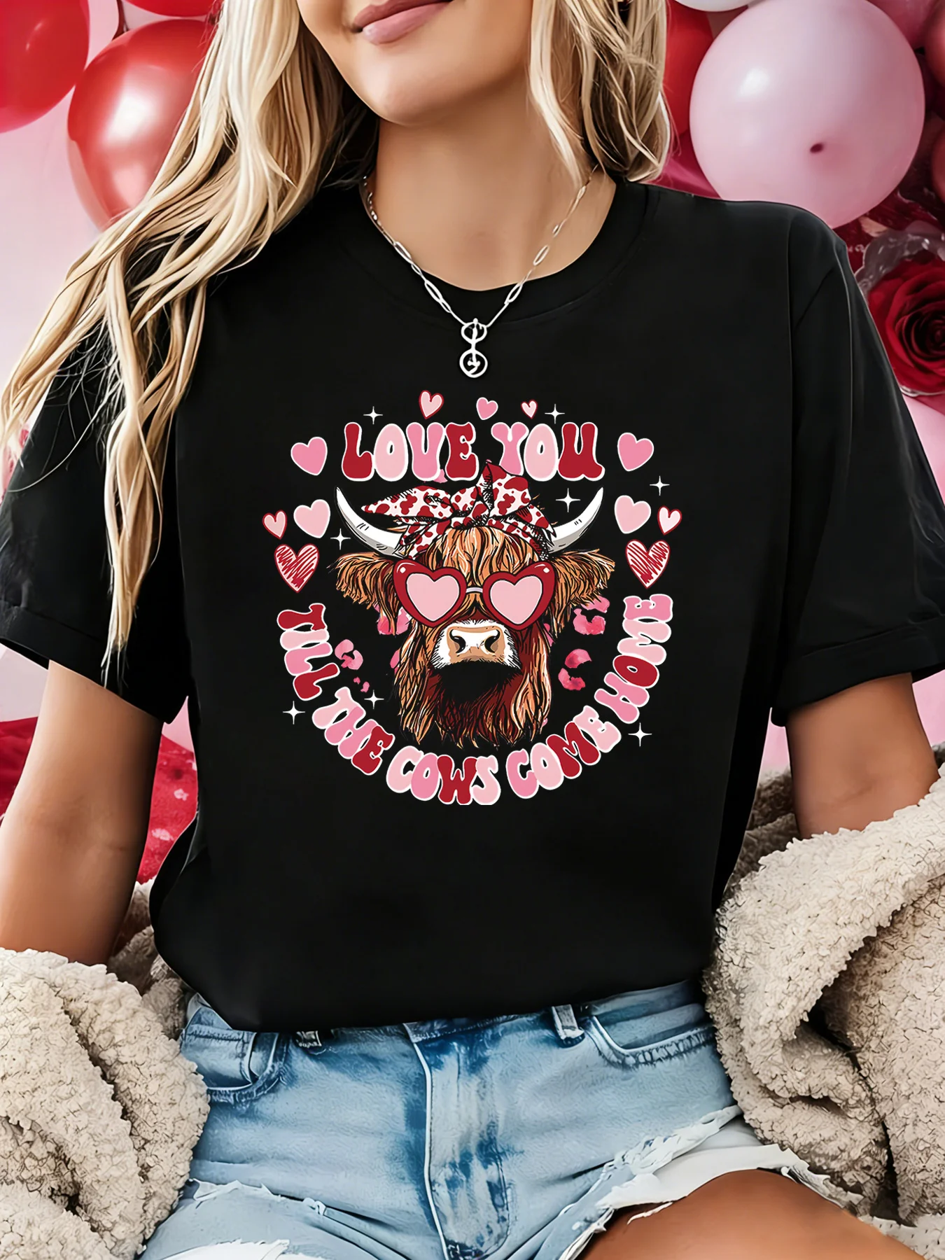 

Женская футболка с коротким рукавом на День святого Валентина, повседневный топ с принтом «ЛЮБЛЮ ТЕБЯ, ПОЛИТЕЛЯТЬ,ПОЛИ