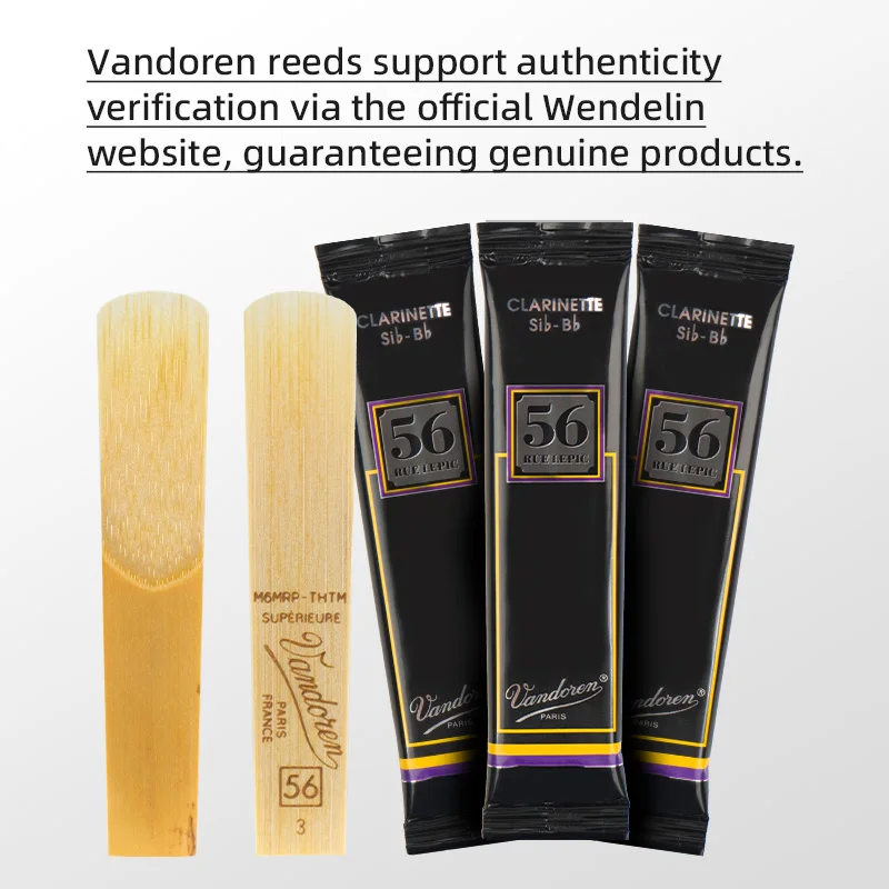 Vandoren French Imported Bb Clarinet Reeds Black Box 56 Reeds 2.0 2.5 3.0 3.5+ Size