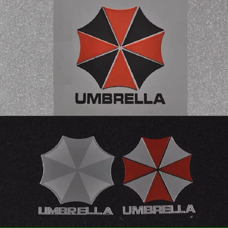 Resident Evil Umbrella Metal sticker Cell phone laptop car universal metal sticker