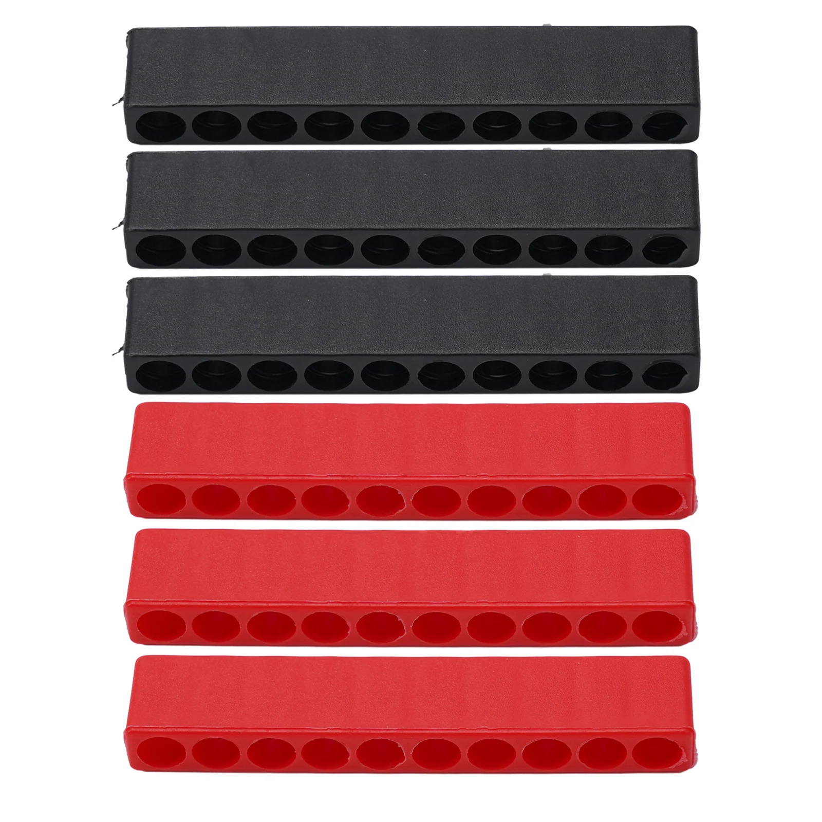 

Screwdriver Storage Bit Holder 6Pcs Black And Red Organize Drill Bits Plastic Screwdriver Bit Holder Store Screwdriver Practical