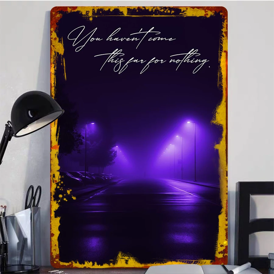 لقد لم تأتي هذه بعيدًا مقابل أي شيء، دع الضوء الأرجواني يشدك إلى الأمام وإبقاء مطاردة أحلامك